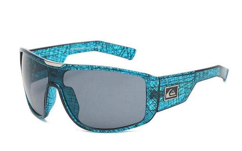 Óculos de Sol Masculino Quiksilver Polarizado UV400 Azul Grande